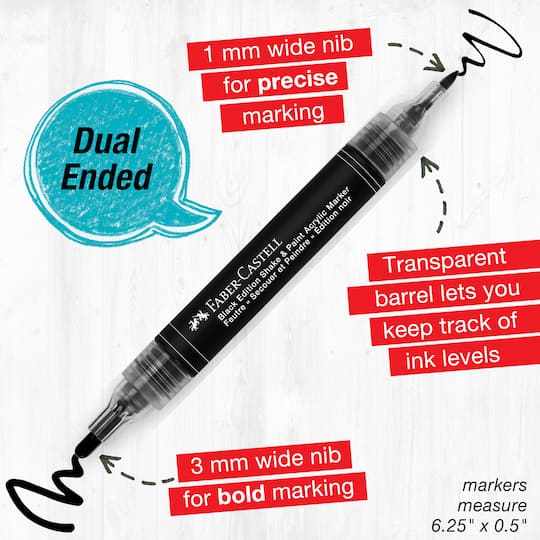 Faber-Castell® Black Edition Shake & Paint Black Acrylic Marker